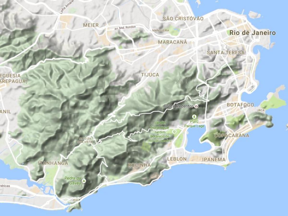 Peta lega Rio de Janeiro