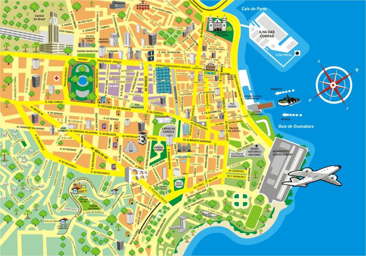 Peta Rio de Janeiro pusat