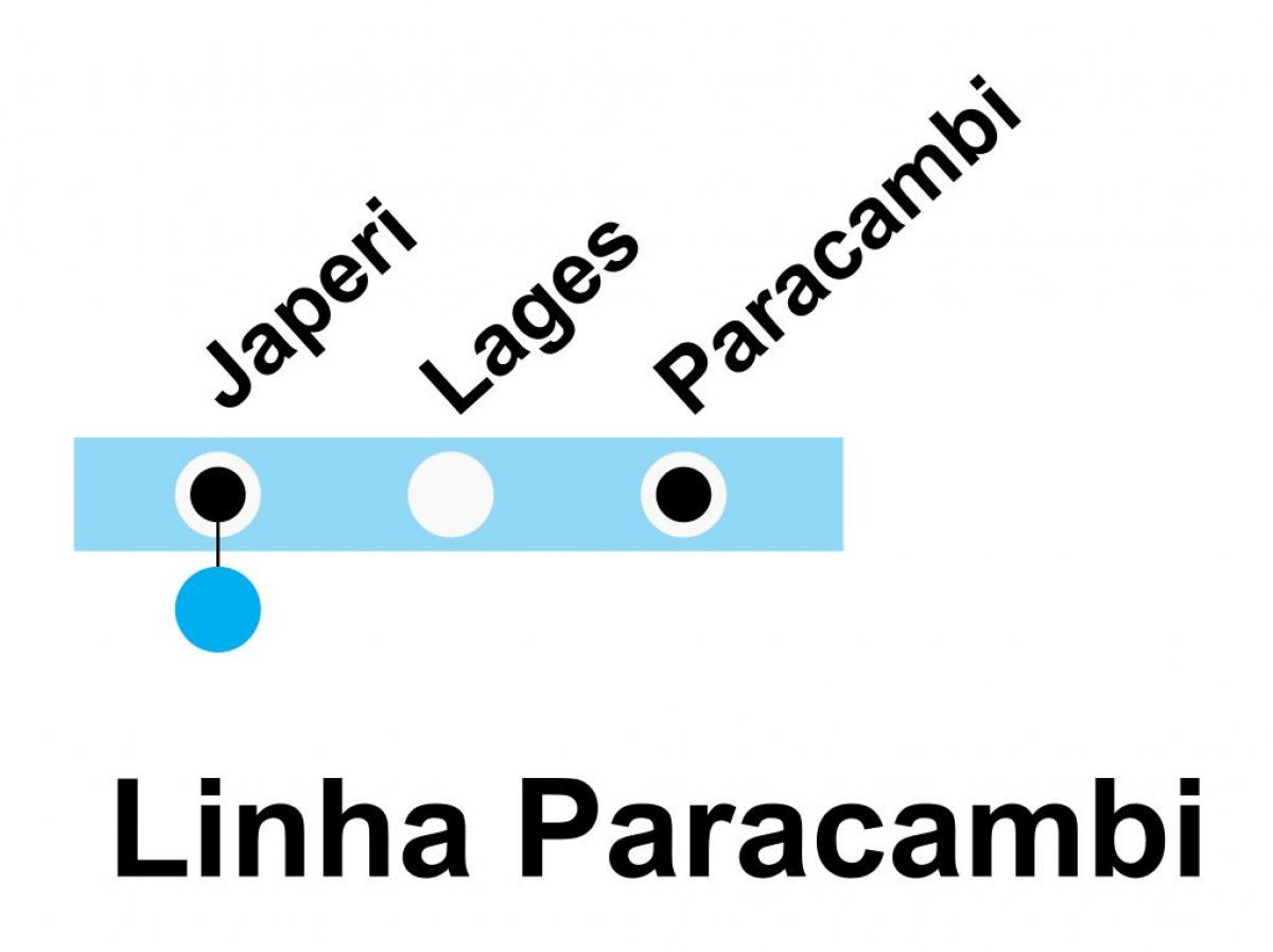 Peta SuperVia - Line Paracambi