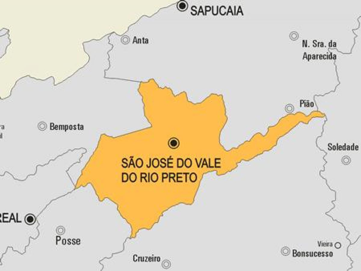 Peta São José melakukan Vale melakukan Rio tempat awam kota