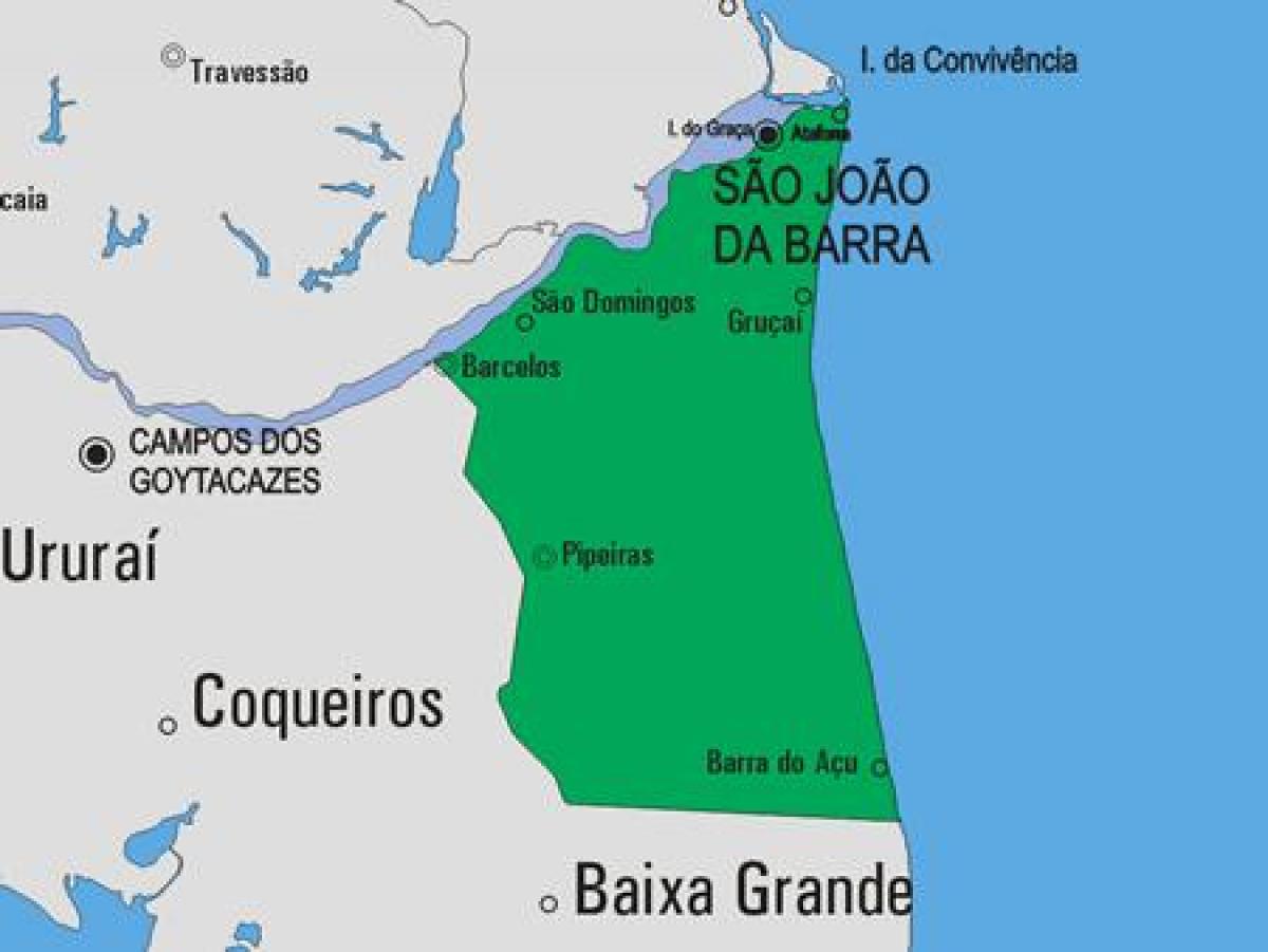 Peta São João da Barra kota