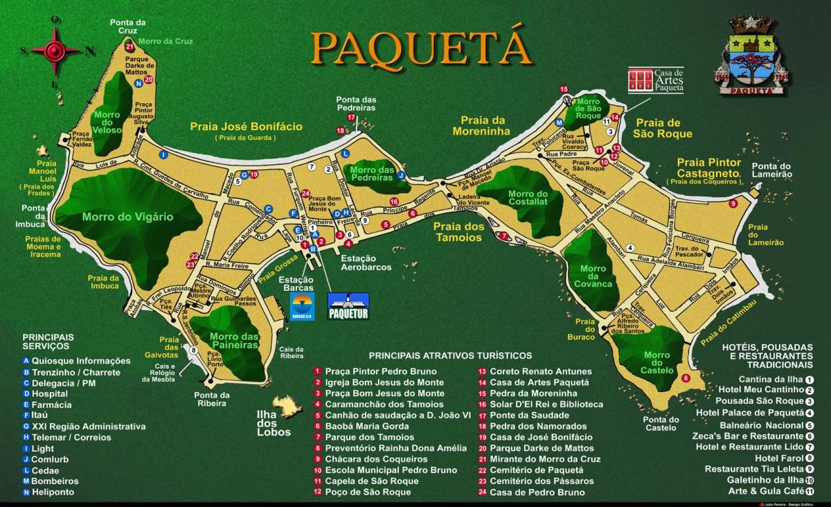 Peta Île de Paquetá