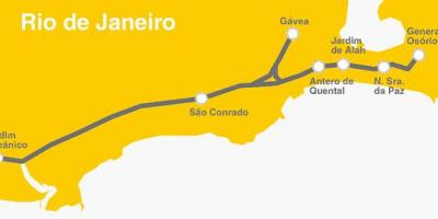 Peta Rio de Janeiro metro - Line 4