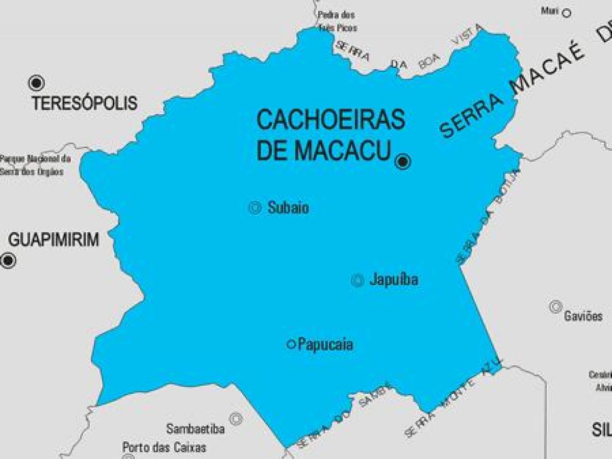 Peta Cachoeiras de Macacu kota