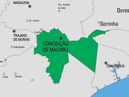 Peta Conceição de Macabu kota