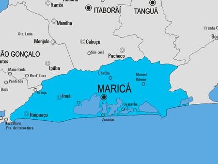 Peta Maricá kota