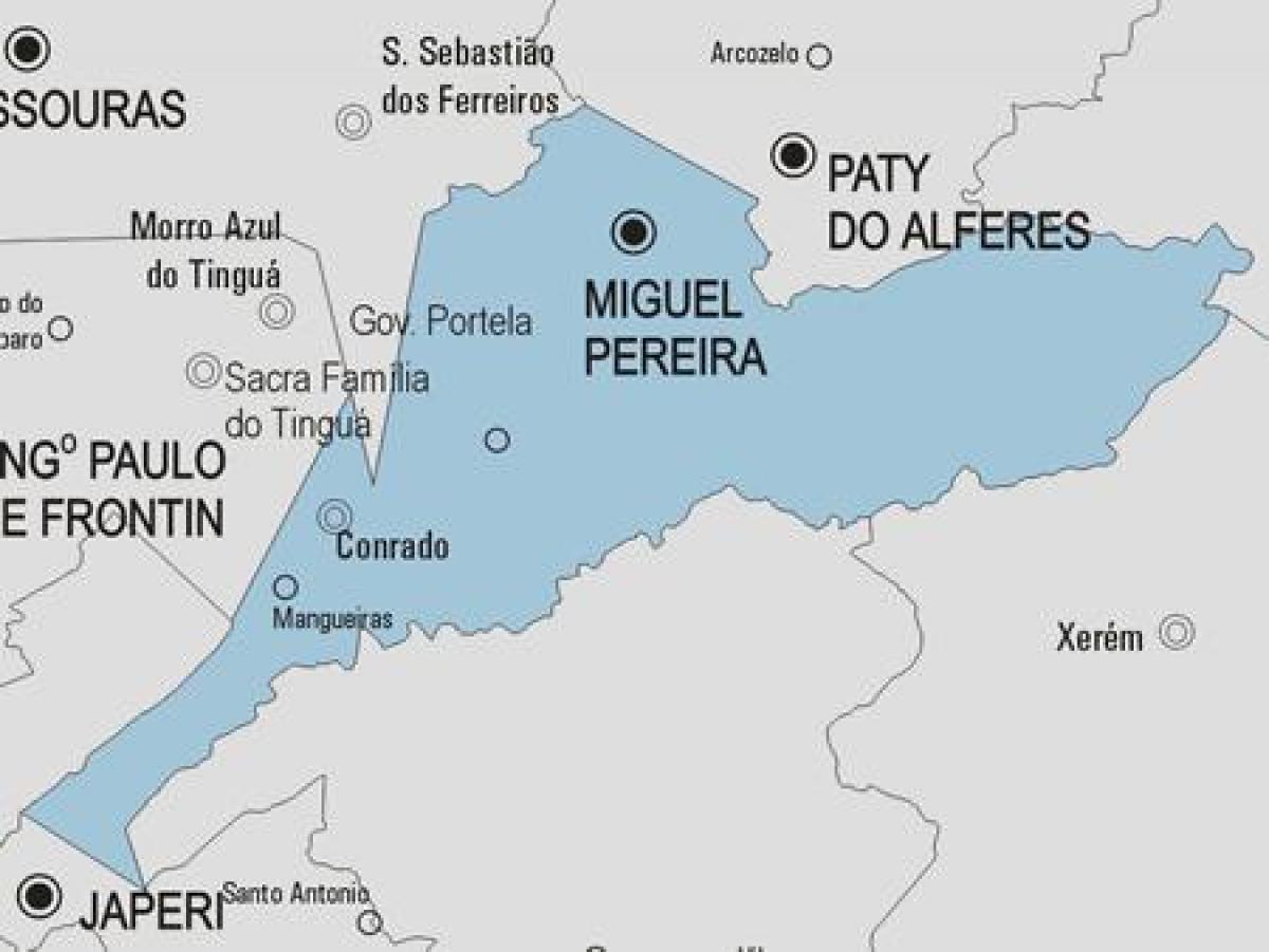 Peta Miguel Pereira kota