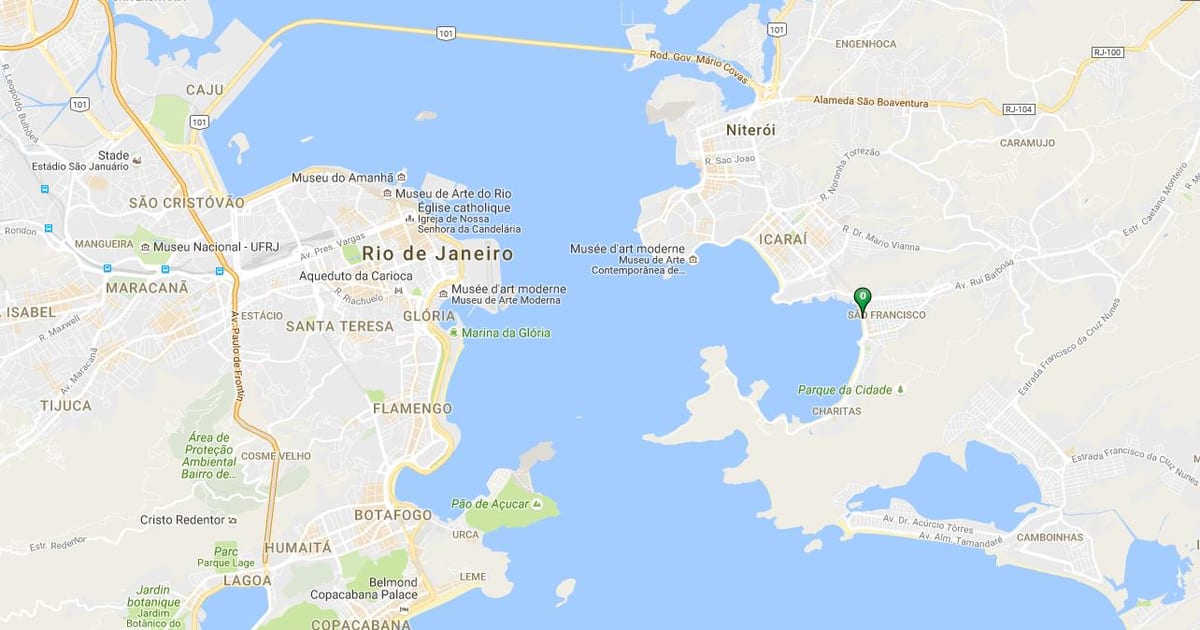 Peta pantai São Francisco
