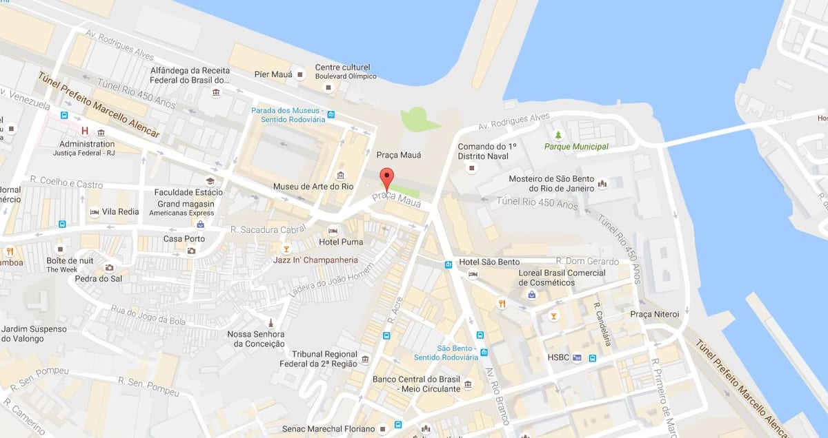 Peta Praça Mauá