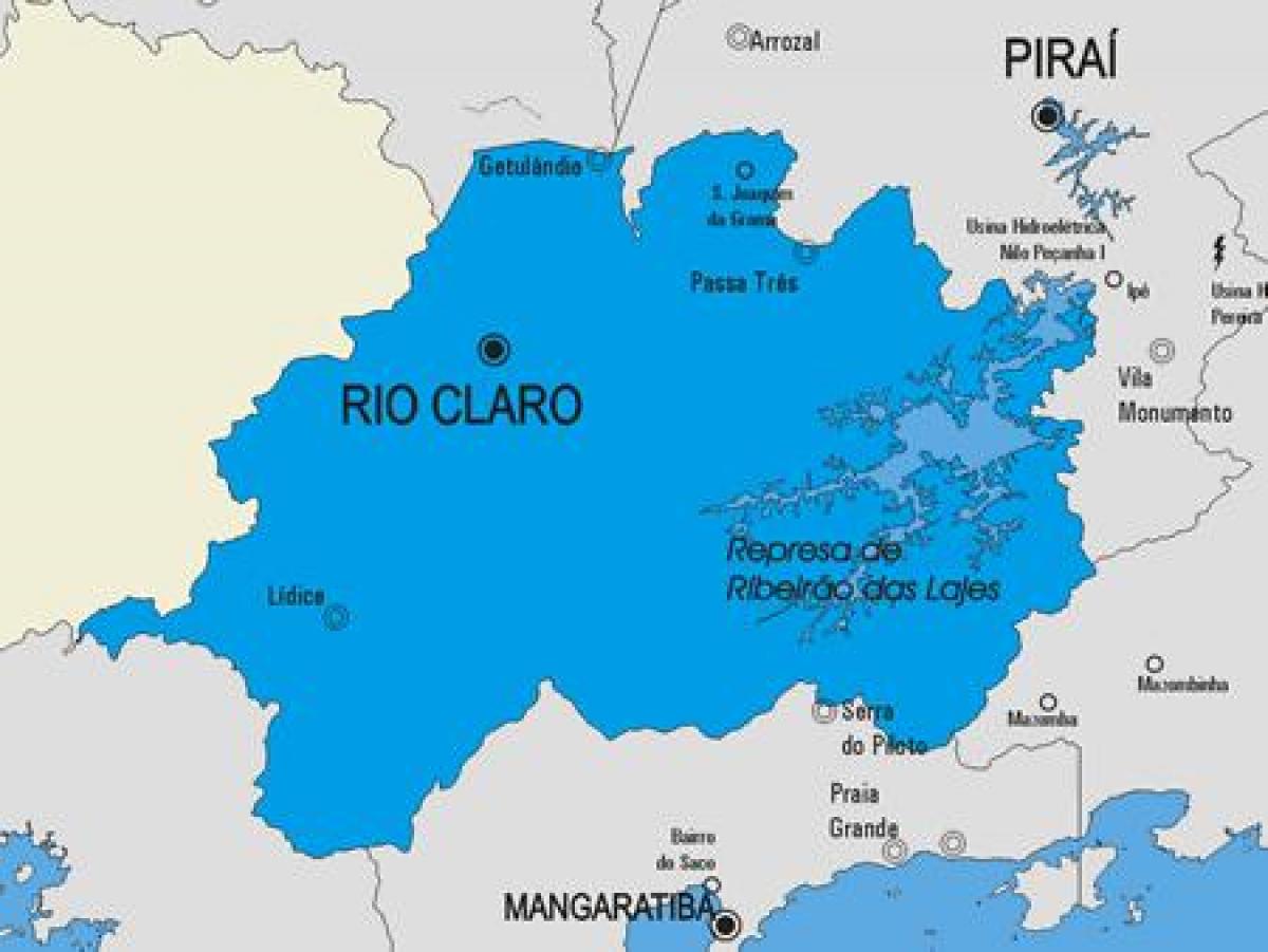 Peta Rio Claro kota