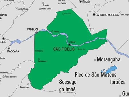 Peta São Francisco de Itabapoana kota