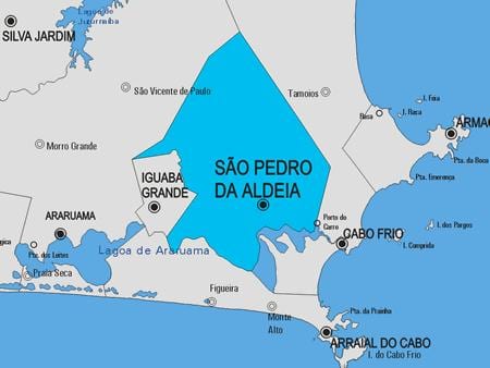 Peta São Pedro da Aldeia kota