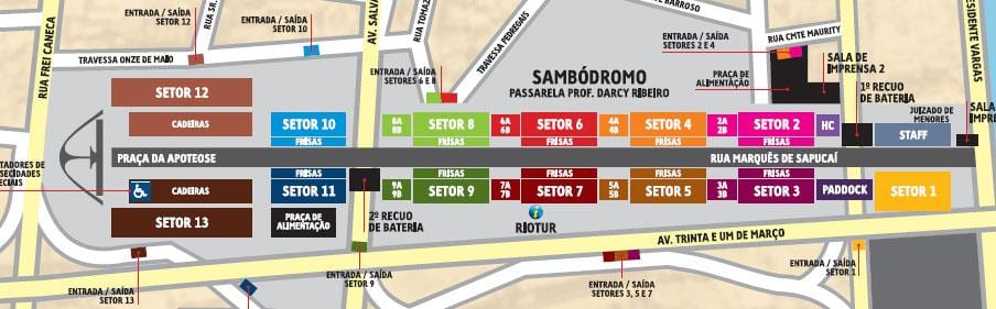 Peta Sambódromo