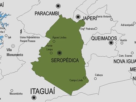 Peta Seropédica kota