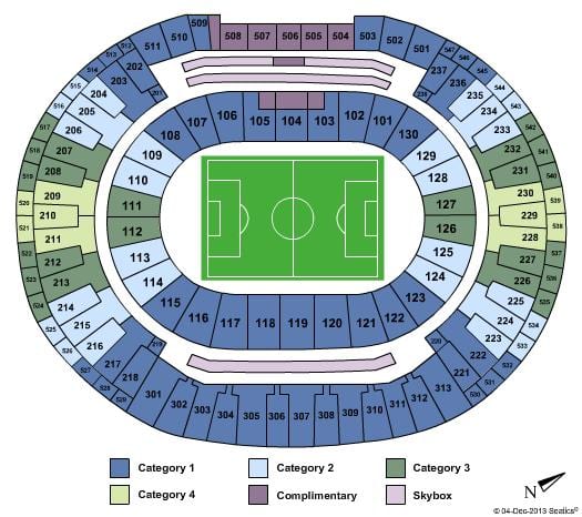 Peta stadium Maracanã sièges