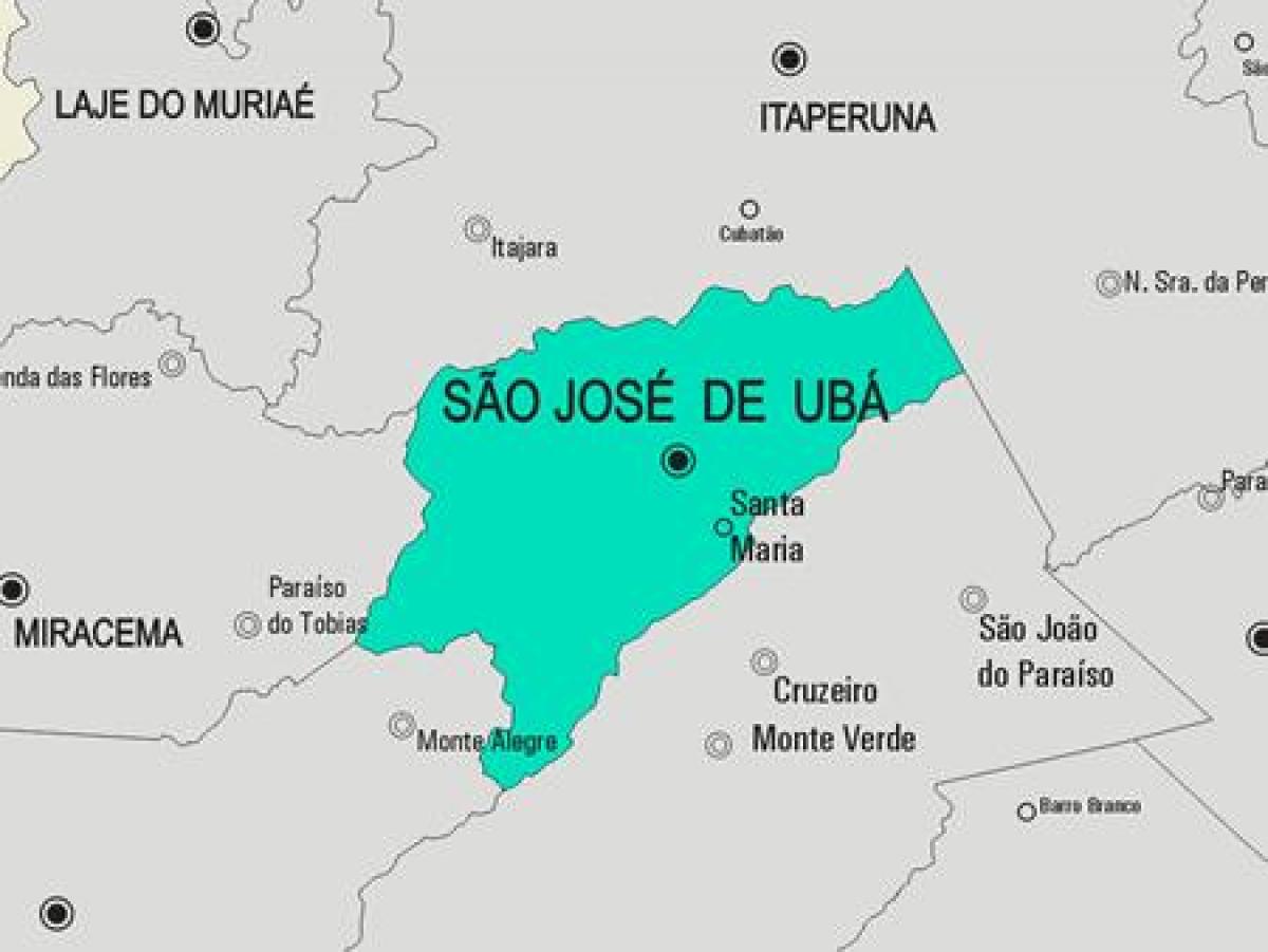 Peta São José de Ubá kota