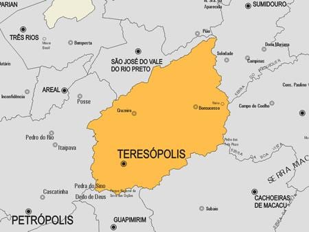 Peta Teresópolis kota