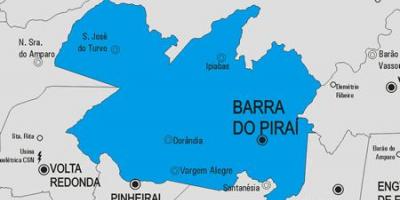 Peta Barra melakukan Piraí kota