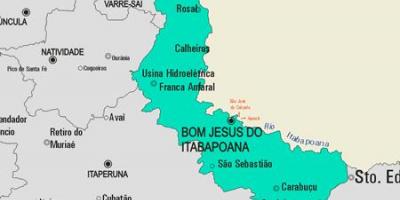 Peta Bom Jesus lakukan Itabapoana kota