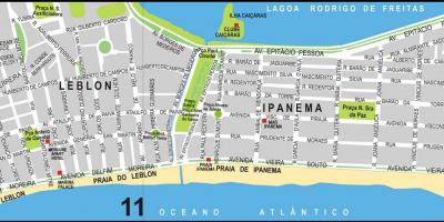 Peta pantai Ipanema