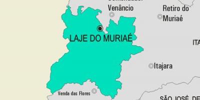 Peta Laje melakukan Muriaé kota