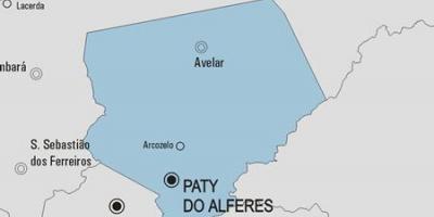 Peta Paty melakukan Alferes kota