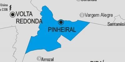 Peta Pinheiral kota