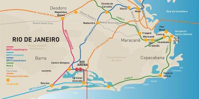 Peta Rio lokasi Arena