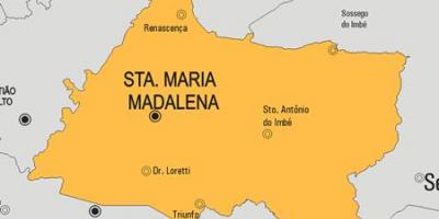 Peta Santa Maria Madalena kota