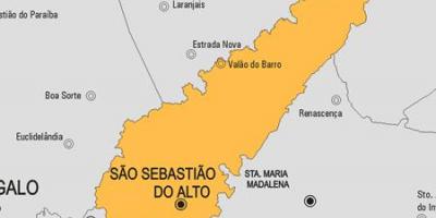 Peta São Sebastião melakukan Alto kota