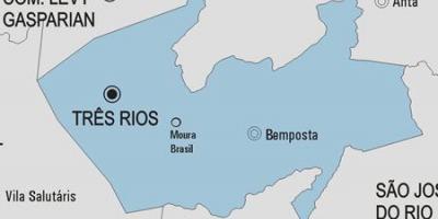 Peta Tres Rios kota